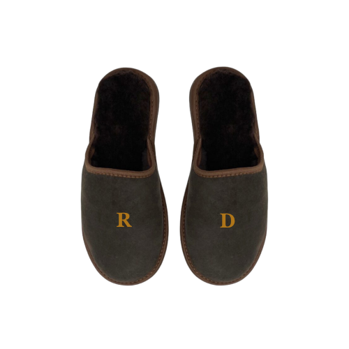 Sheepskin Slippers (Chocolate) SIZES 40-45 EU (MENS) - Customer's Product with price 140.00 ID Uo0ikT6Wx72Ys9SiessbEQ75